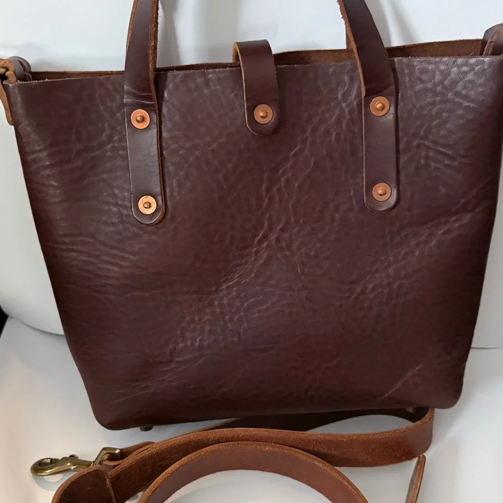 Go Forth Goods Mocha Mini Avery Crossbody Tote - Picture 10 of 10